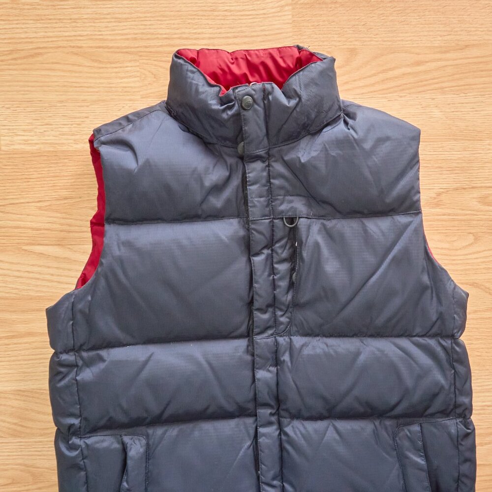 Gotcha Glacier Down Puffer REVERSIBLE Men's Vest, with Hood, Red/Blue, Size S